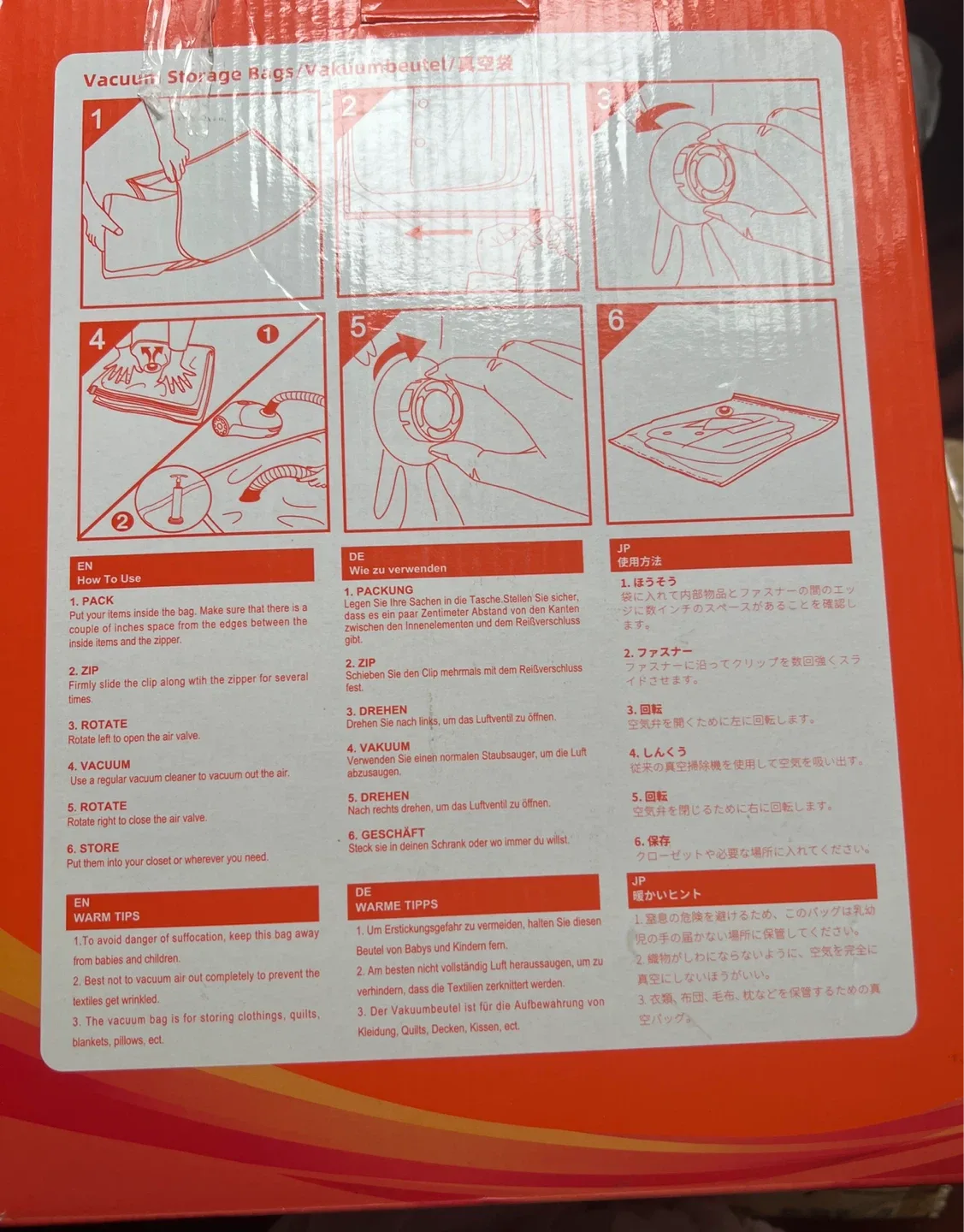 Jumbo Vacuum Storage Bags - 10 Pack image indicator(2)