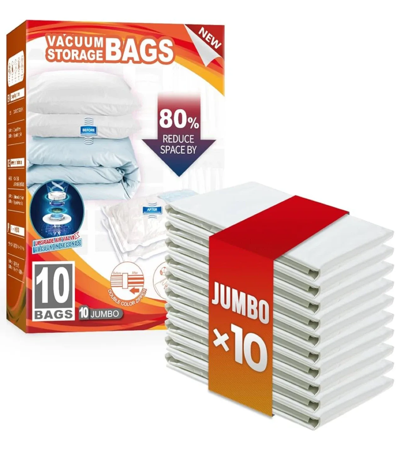 Jumbo Vacuum Storage Bags - 10 Pack image indicator(7)