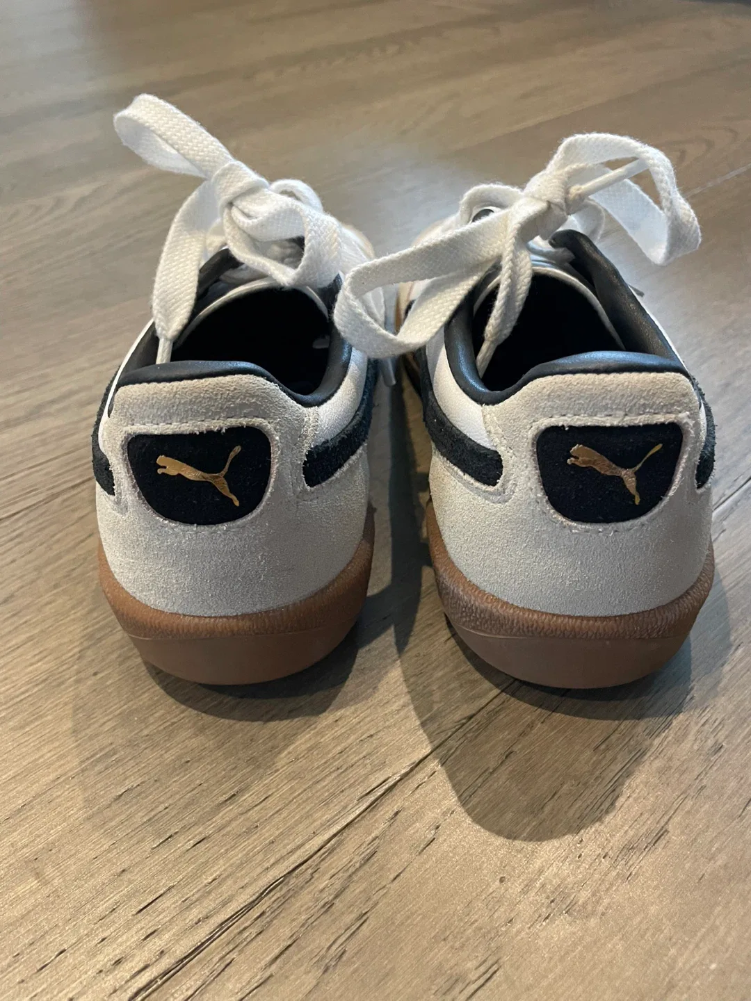 NEW Puma Women's Palermo Leather Sneaker - White/Beige image indicator(4)