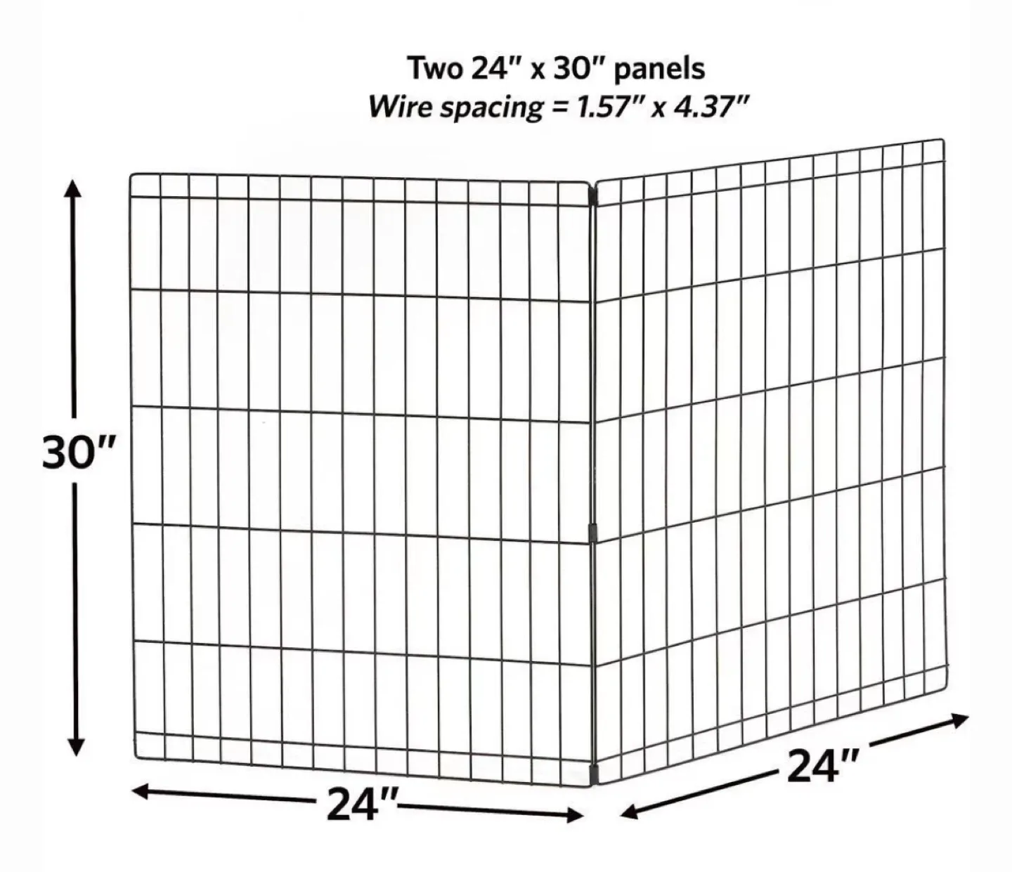 MidWest Universal Playpen Extension Kit, 2 Panels, 30-inch image indicator(2)