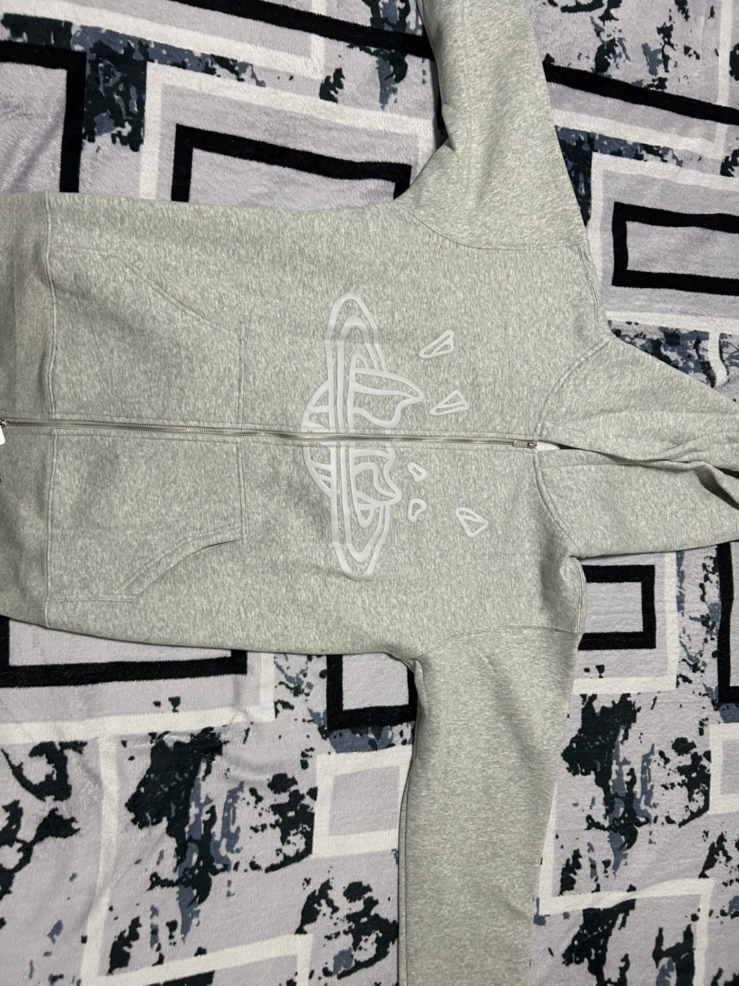 Broken Planet Grey Full Zip Hoodie - Large - photo 5