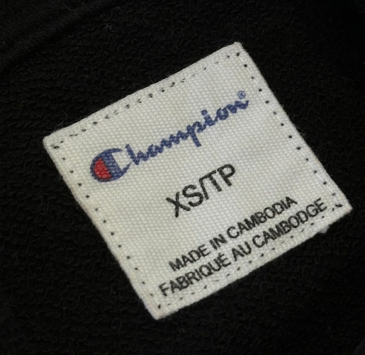 Champion Black Hoodie - Size XS image indicator(3)