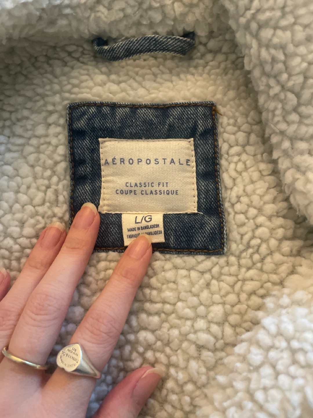 Aeropostale Denim Sherpa Jacket - Size L - photo 2