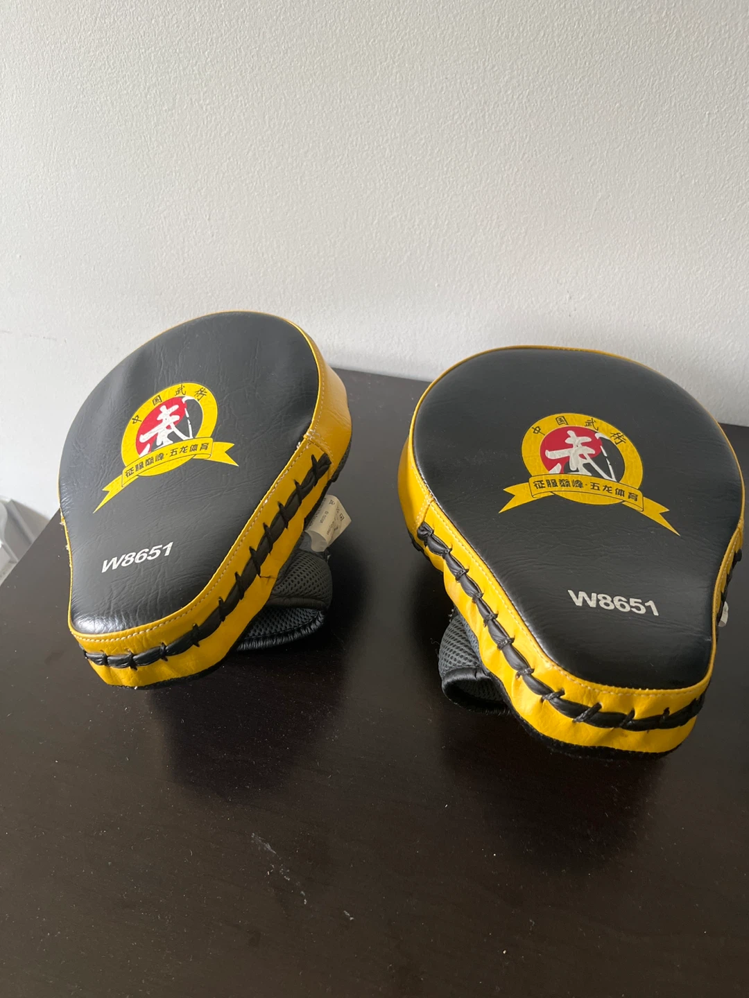 Pair of Focus Mitts - Black & Yellow - photo 2