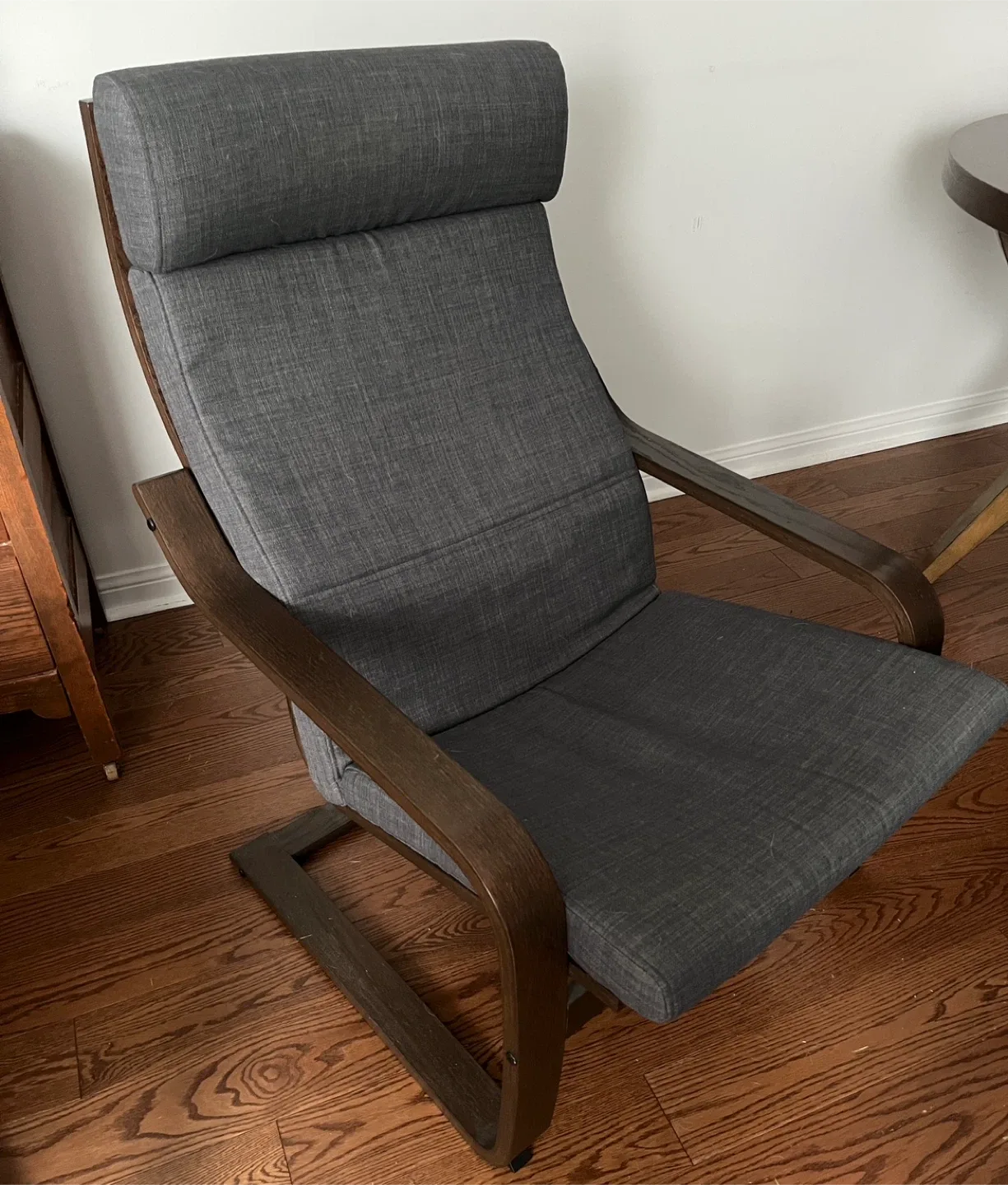 IKEA Poang Chair - dark grey thumbnail