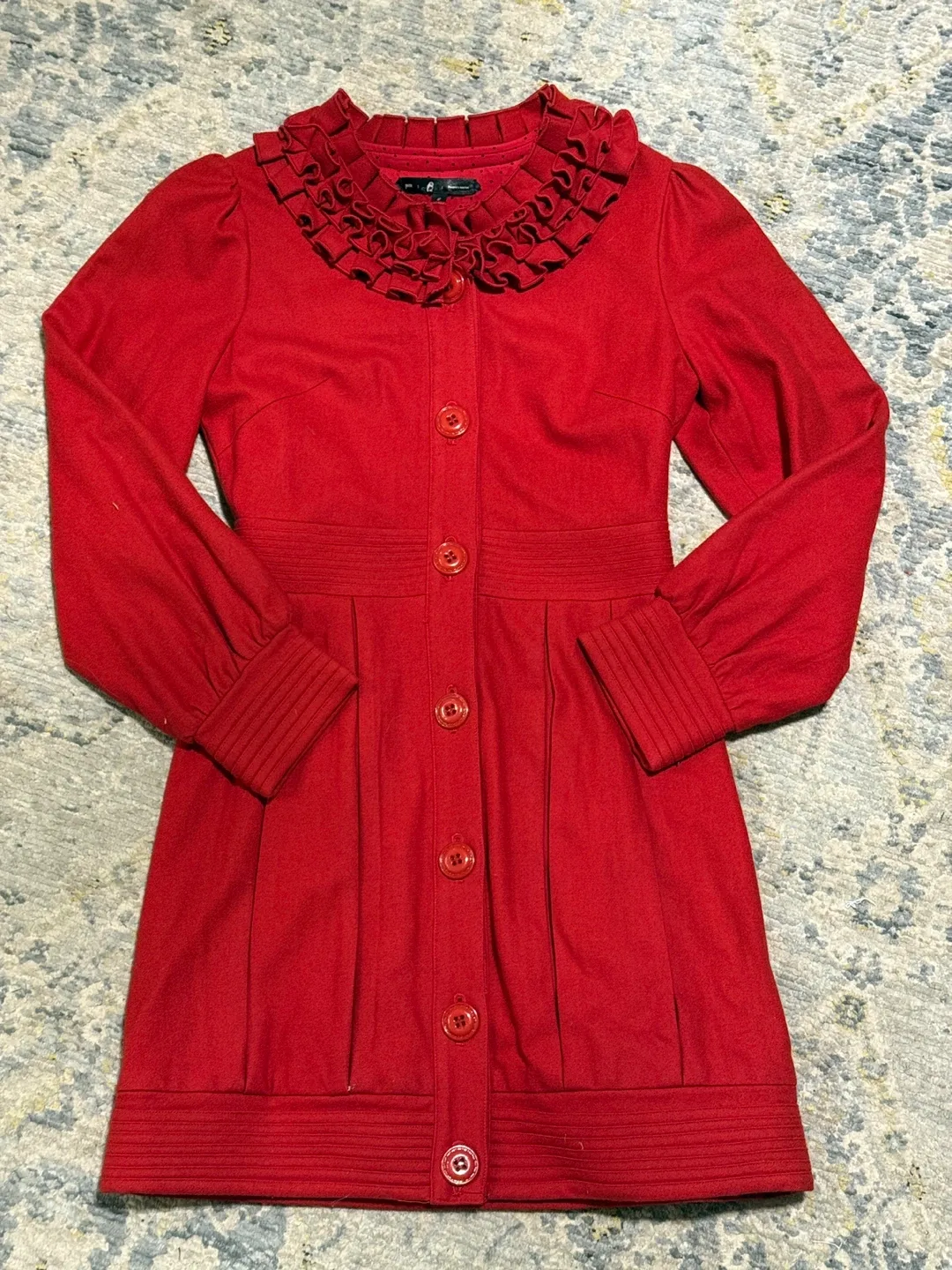 Bright Red Women’s size XS/S Wool Jacket thumbnail