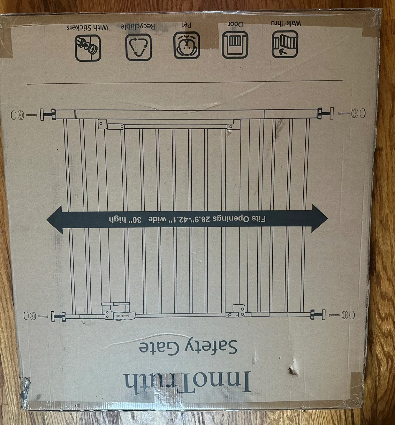 LENKY White Baby/Pet Gate (Fits 29"-42.5") image indicator(7)