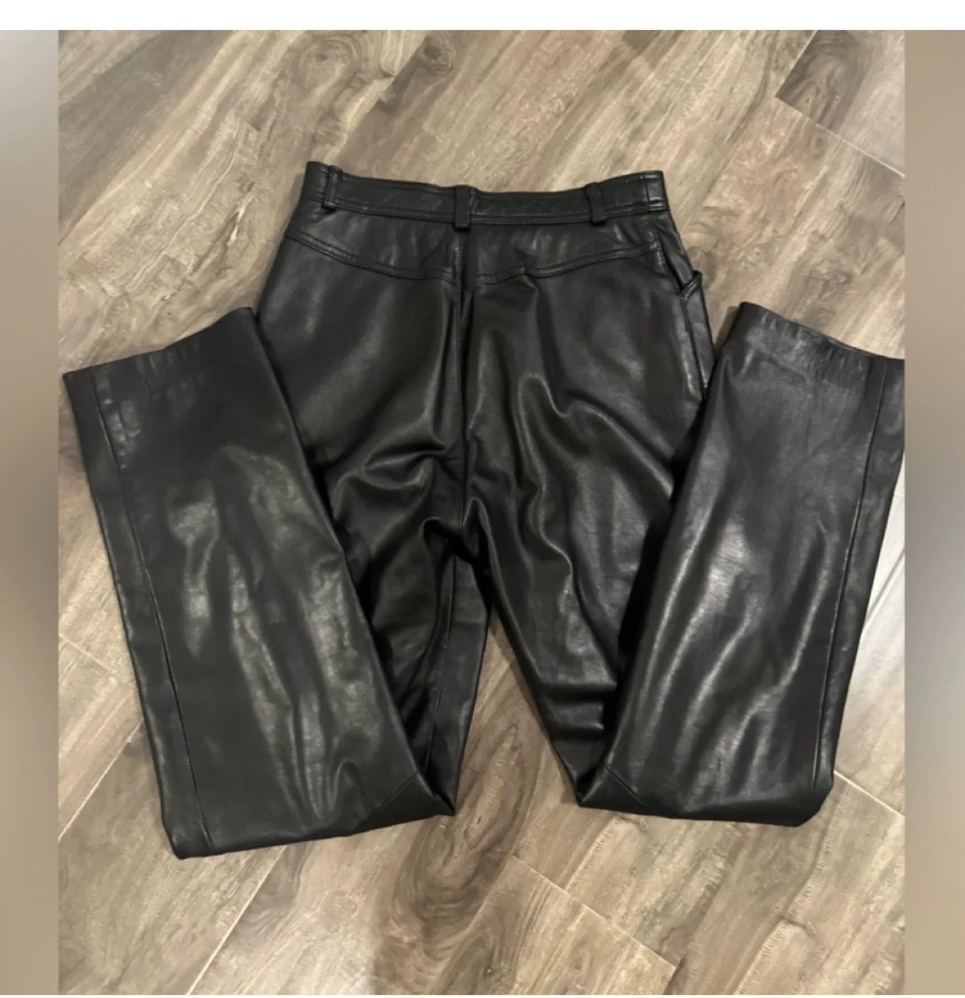 Vintage danier leather boot cut pants image indicator(3)