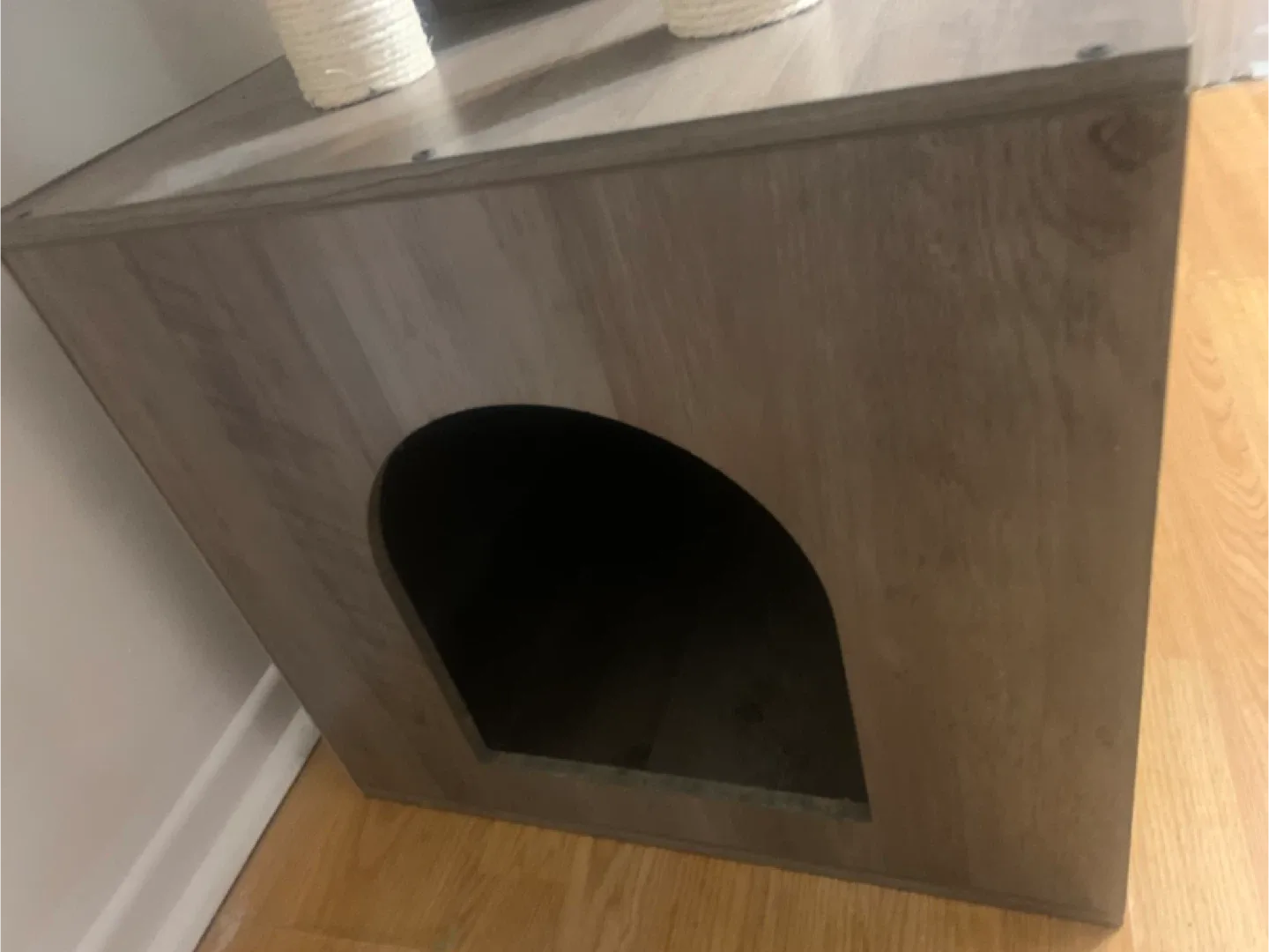 Grey Cat Tree with Condo & Scratching Post image indicator(3)