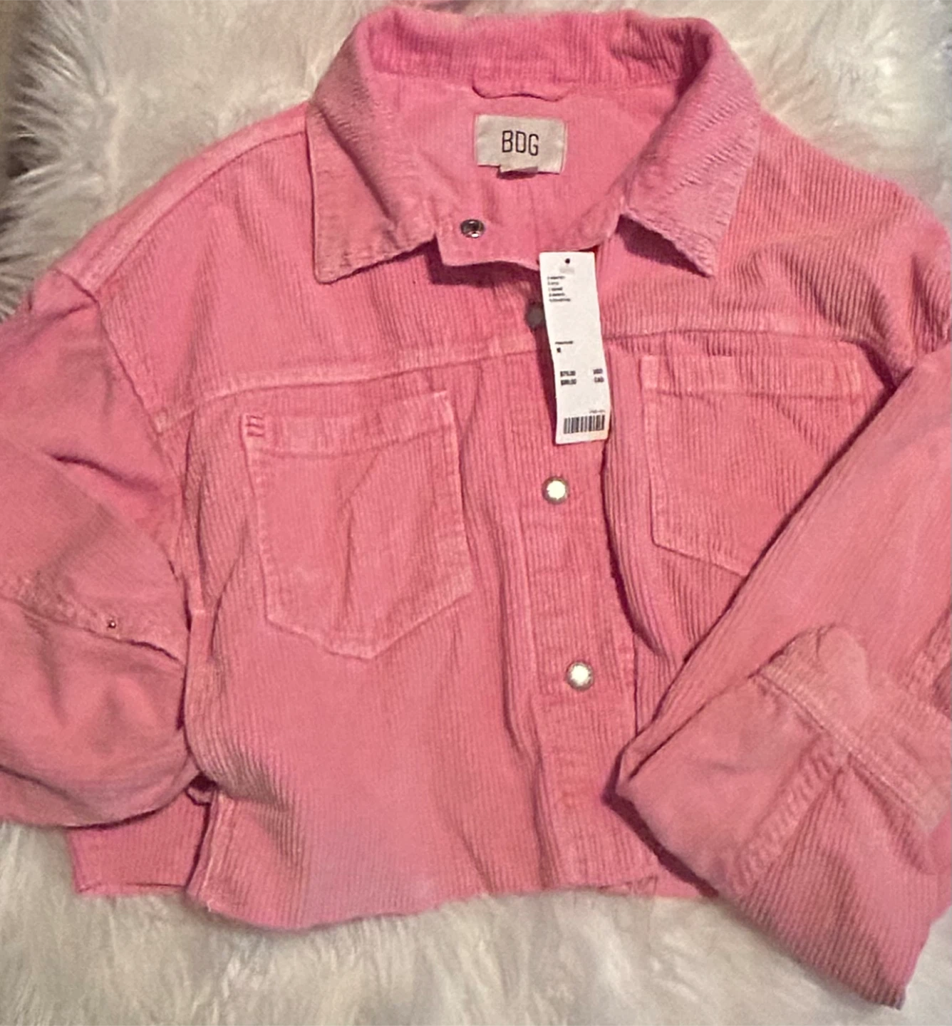 BDG Pink Corduroy Jacket