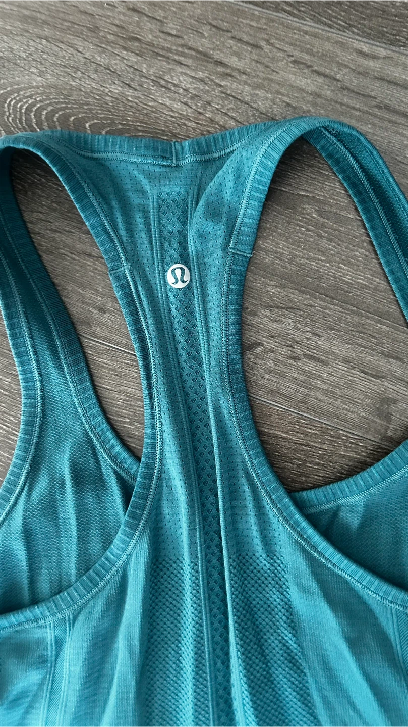 Lululemon Teal Tank Top Size 10 - photo 2