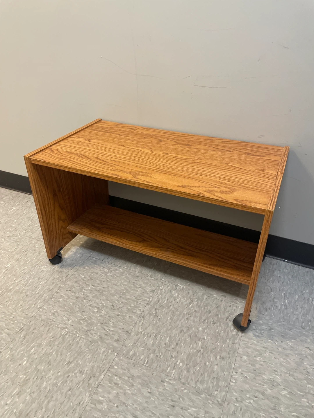 Wooden Side Table with Shelf