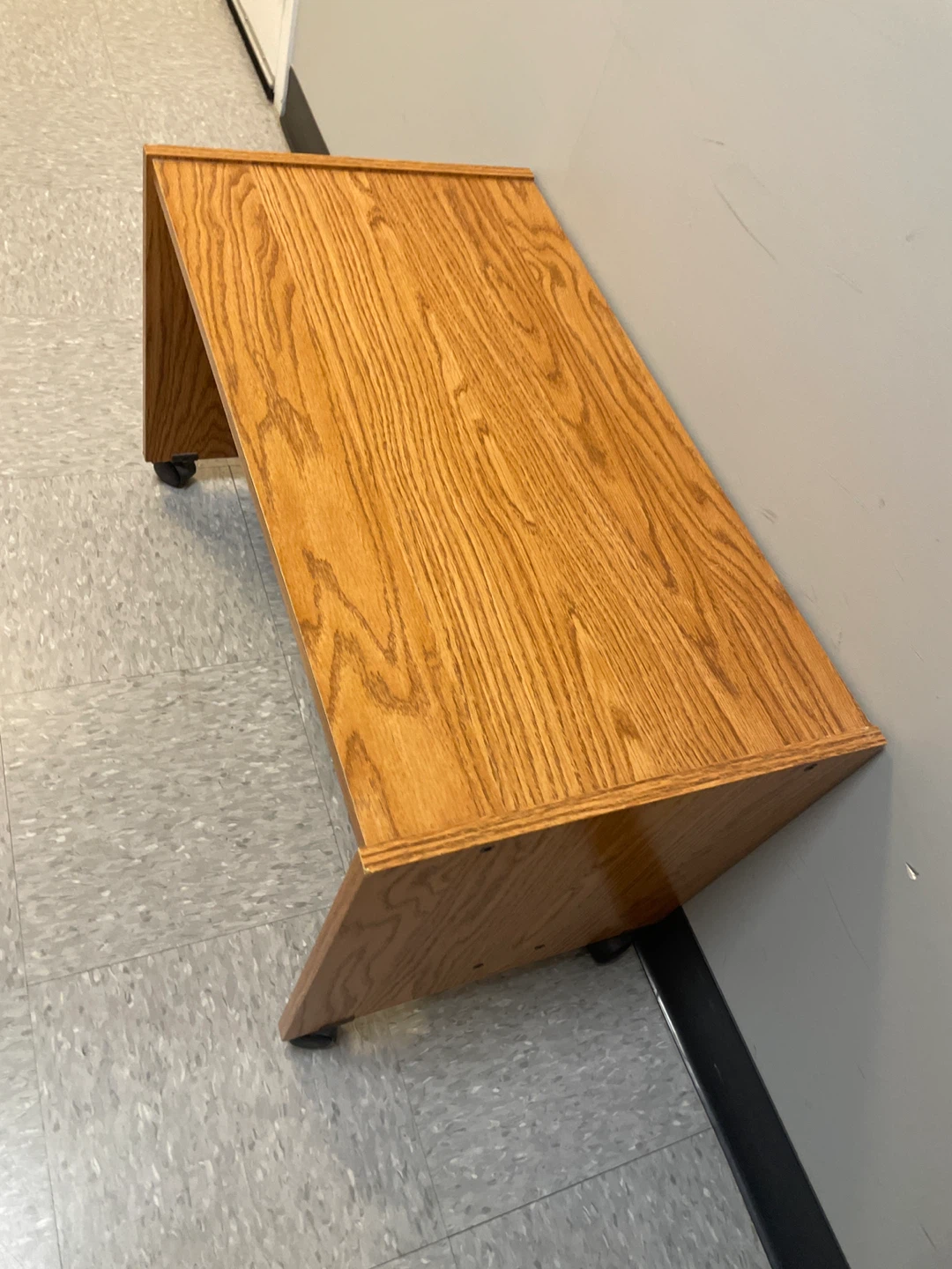 Wooden Side Table with Shelf - photo 2