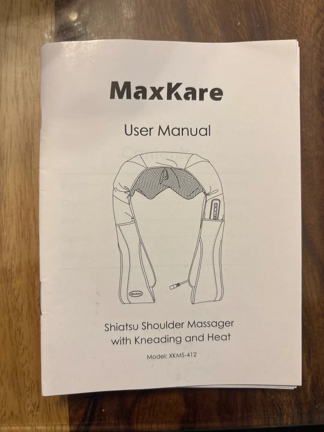 MaxKare Shiatsu Shoulder Massager with Kneading & Heat image indicator(5)