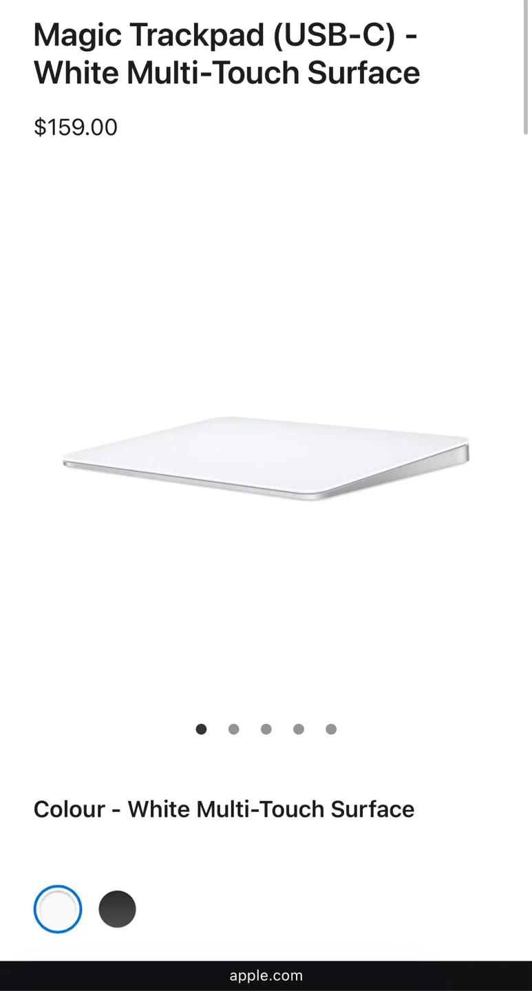 New ✨ Apple Magic Trackpad (USB-C) - White image indicator(3)