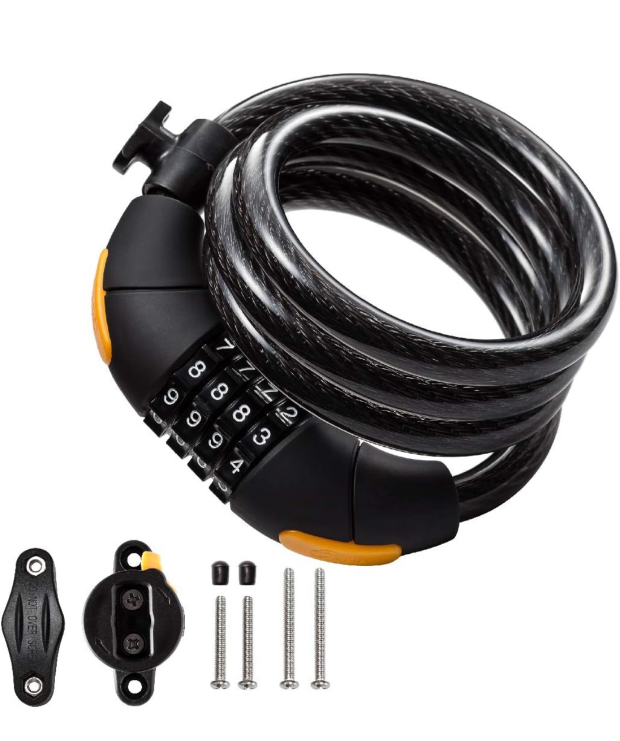 Combination Bike Lock - Black - photo 4