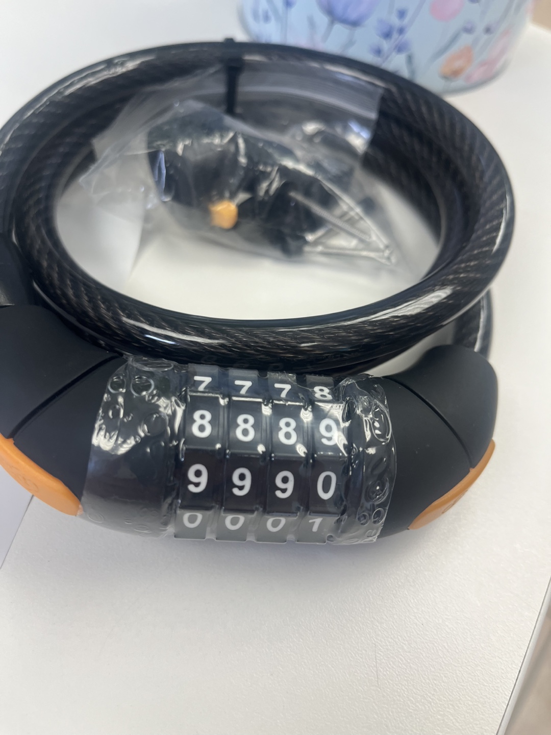 Combination Bike Lock - Black
