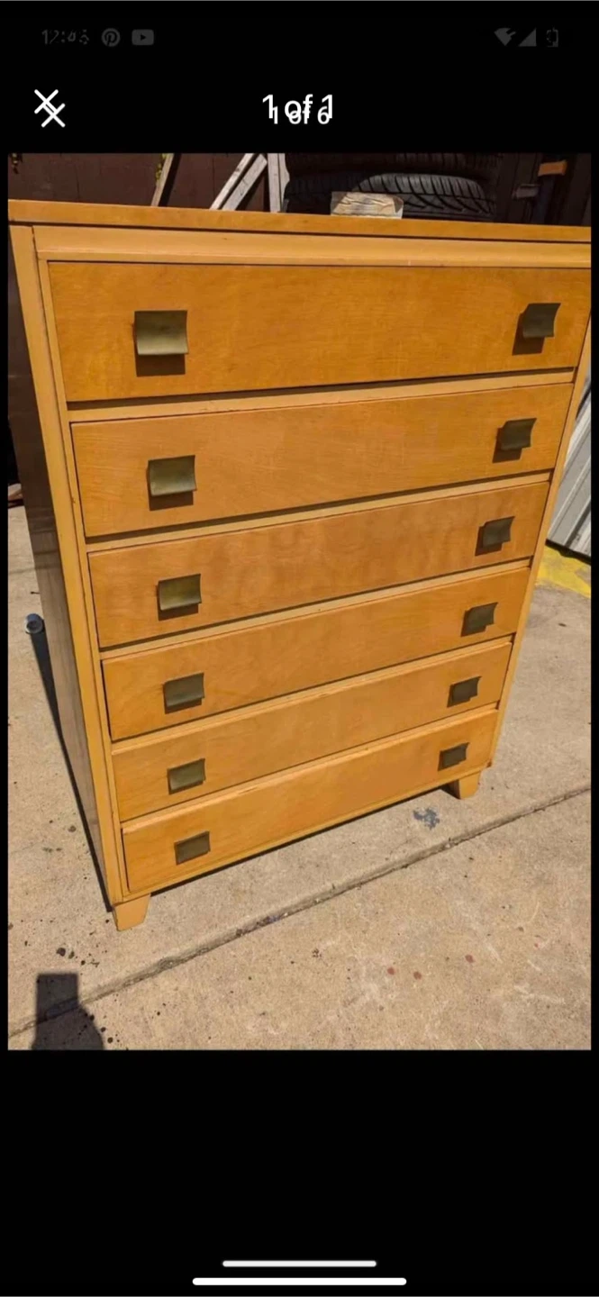 Wood 6-Drawer Dresser