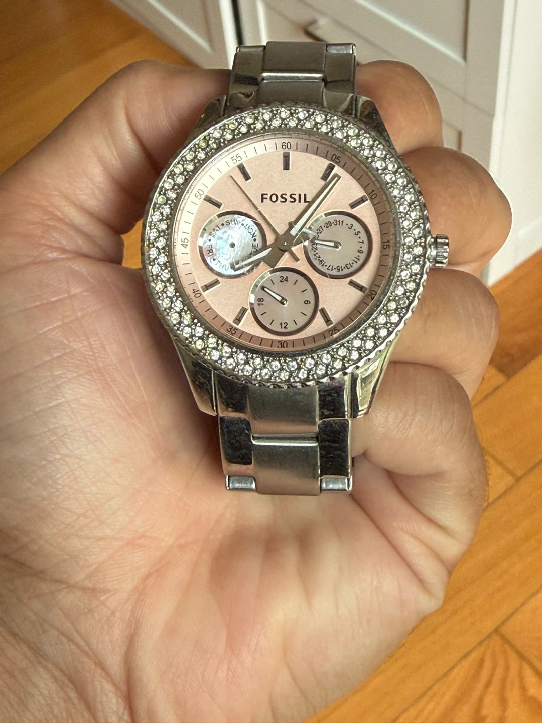 Fossil Stella Multifunction Pink Dial Ladies Watch ES-2946 - photo 2