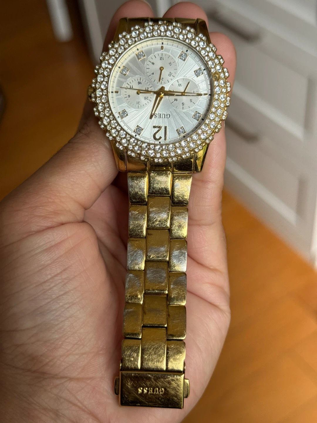 Guess Gold Rhinestone Watch - photo 2