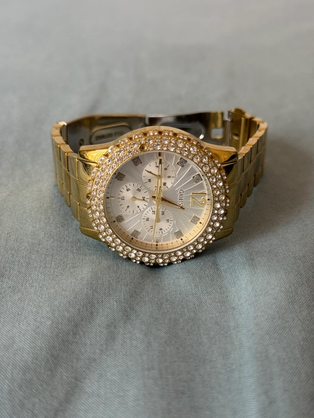 Guess Gold Rhinestone Watch - photo 4