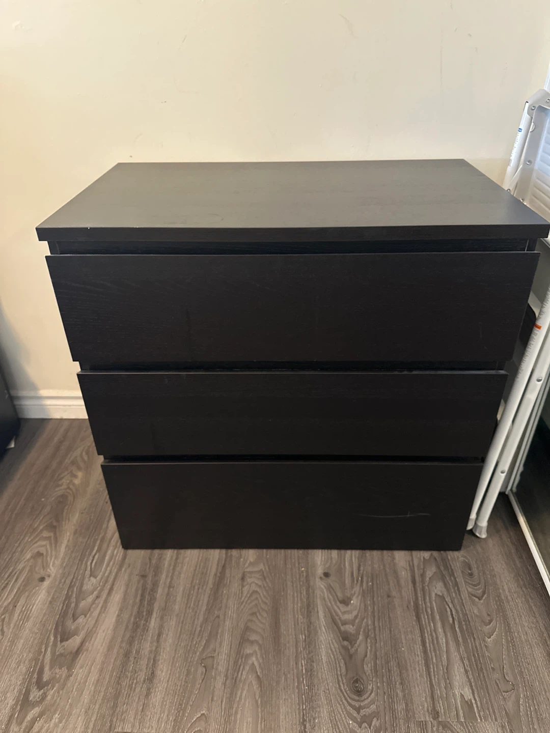 IKEA Malm 3-Drawer Dresser - Black