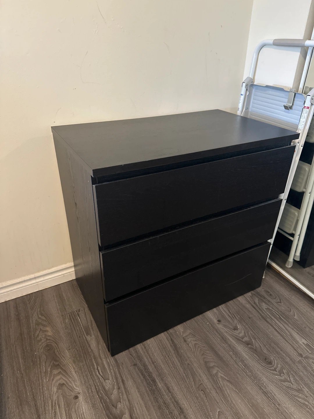IKEA Malm 3-Drawer Dresser - Black - photo 2
