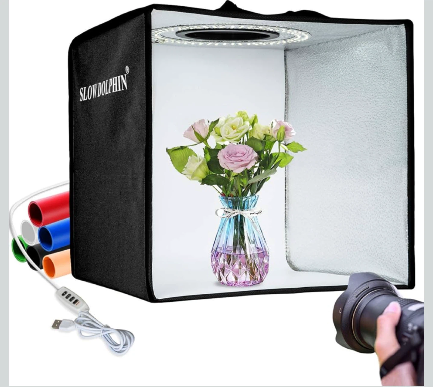 SLOW DOLPHIN Photo Studio Light Box 12.9"x12.2"