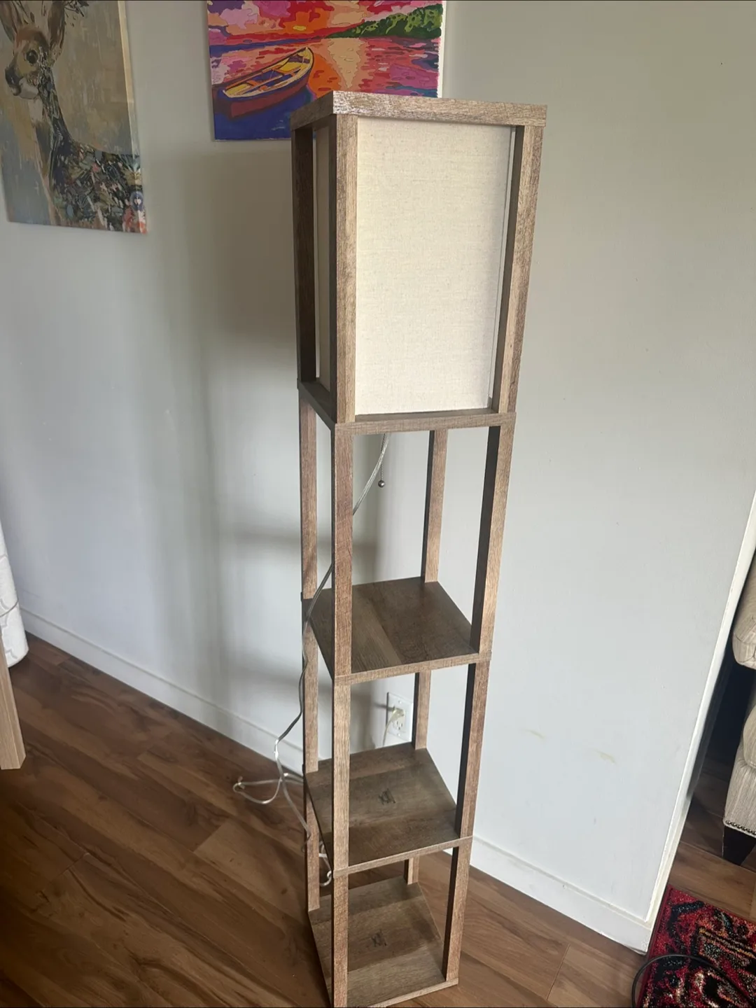 Wood Shelf Floor Lamp image indicator(2)