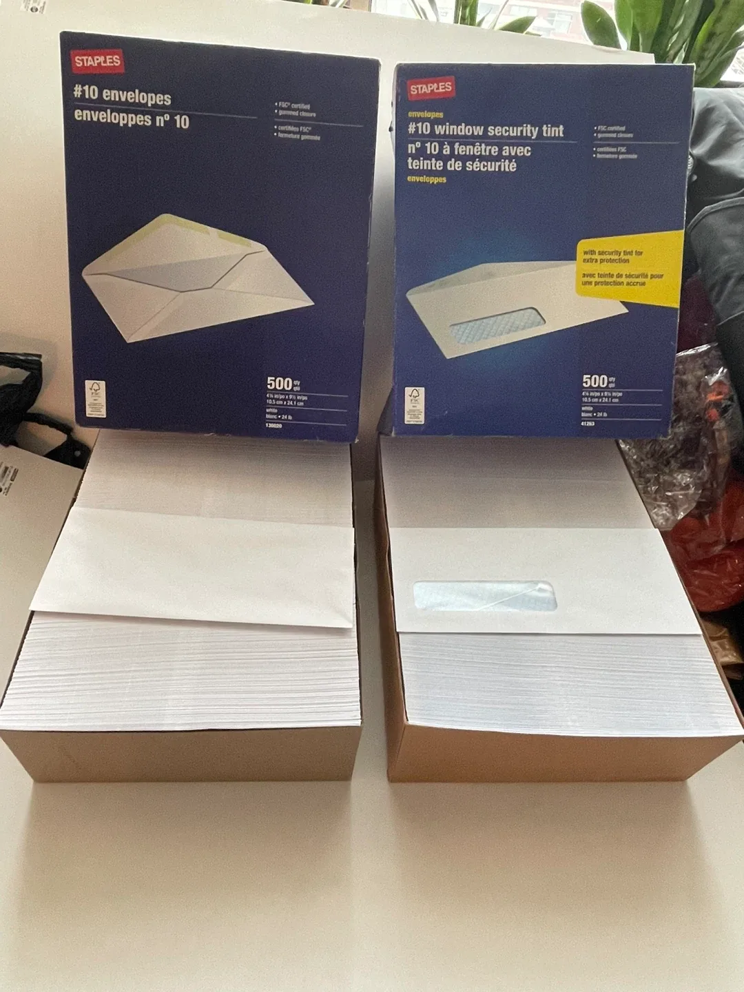 Staples #10 Envelopes - 500 Count