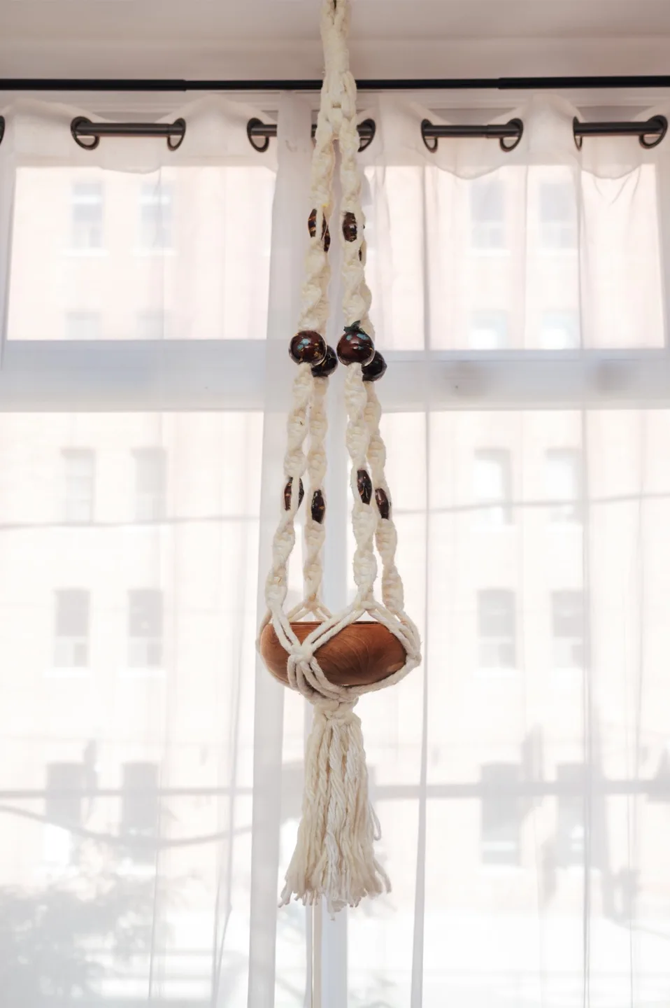 Large Boho Vintage Macrame Plant Holder 🍃