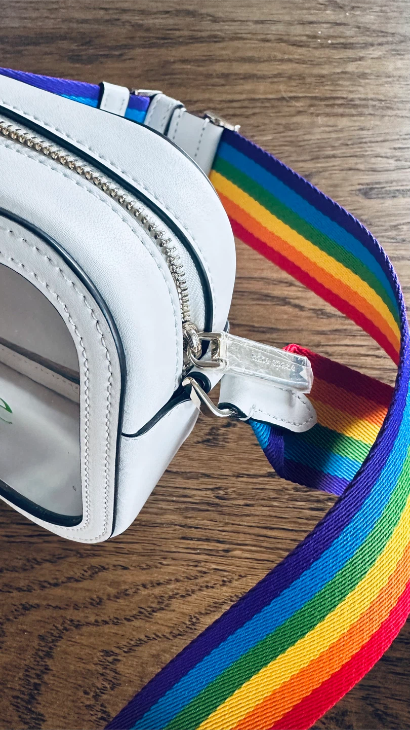 Kate Spade Clear Belt Bag with Rainbow Strap - photo 3