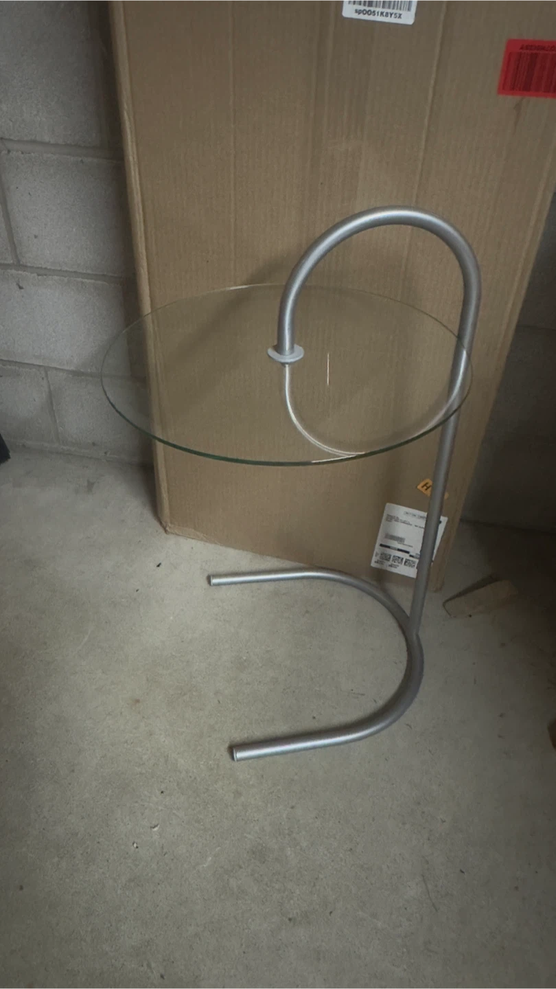 Glass Top Side Table