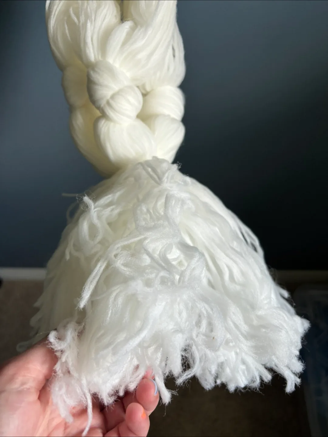 Macrame Plant Hanger - White image indicator(4)