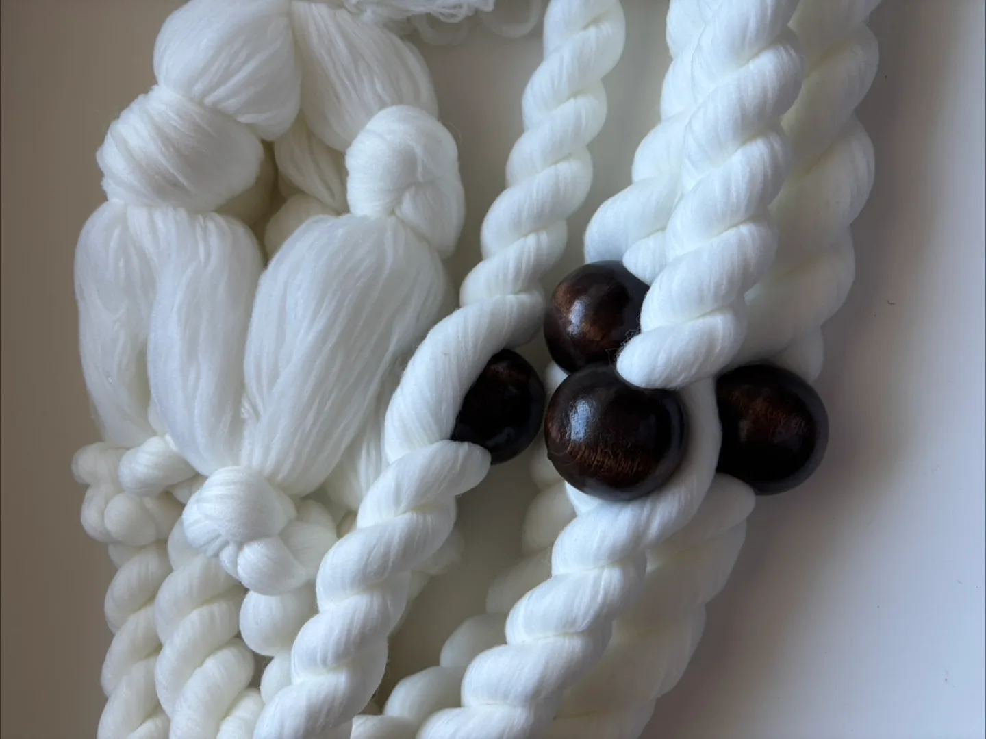 Macrame Plant Hanger - White image indicator(7)