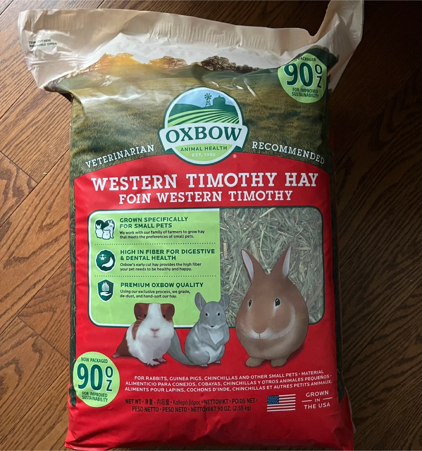 Oxbow Timothy hay (NEW) + Oat hay + storage bin thumbnail