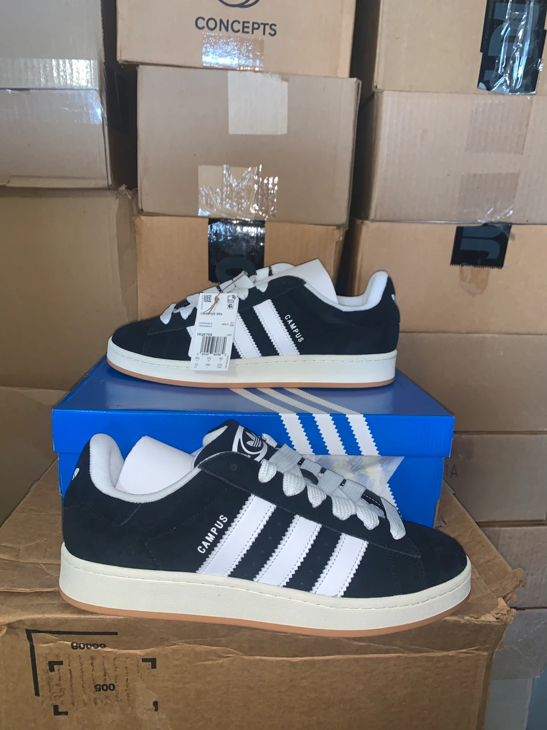 Brand new Adidas Campus 00s Black/White Sneakers