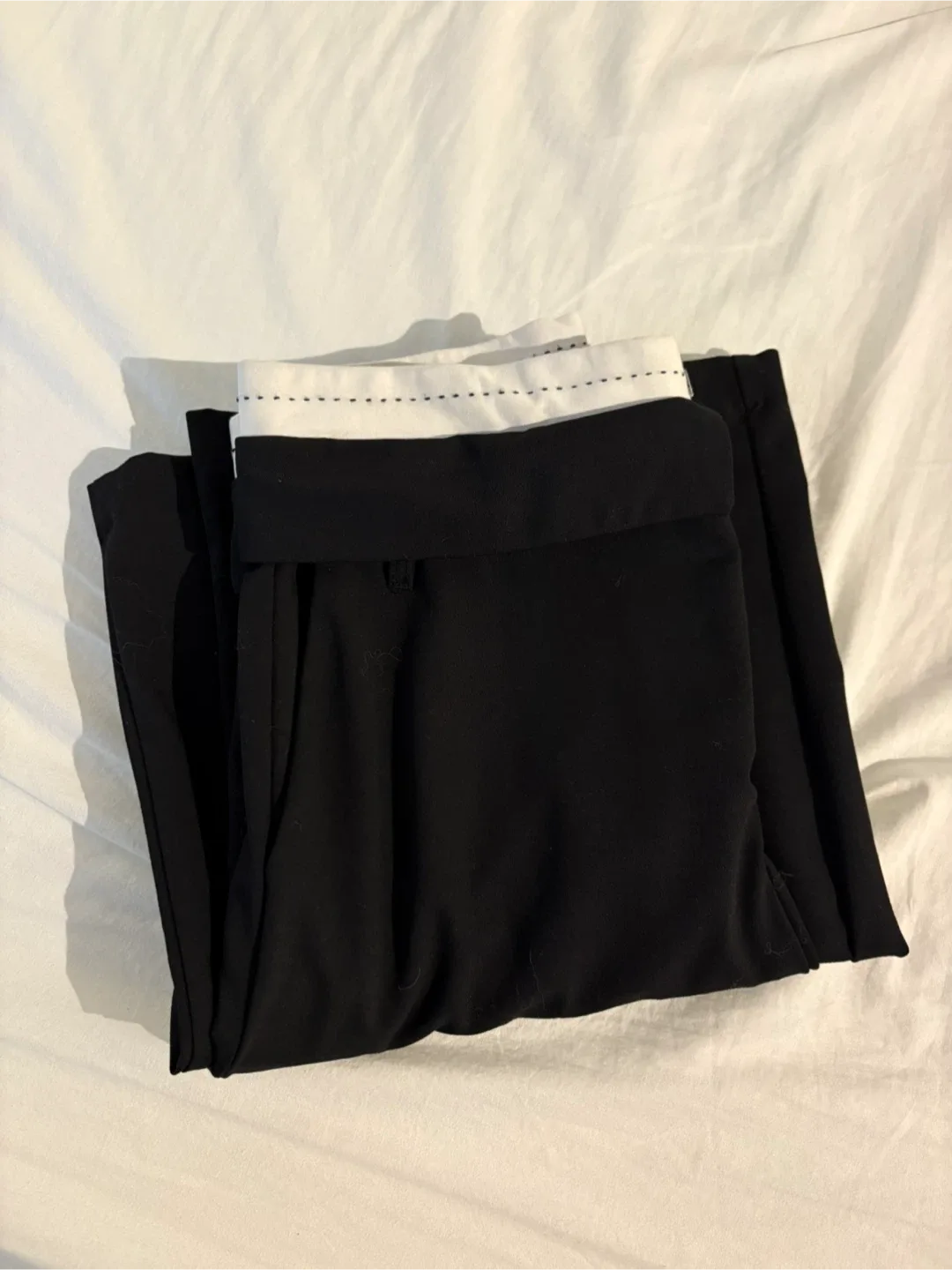 Zara Black wide Trousers Size S thumbnail