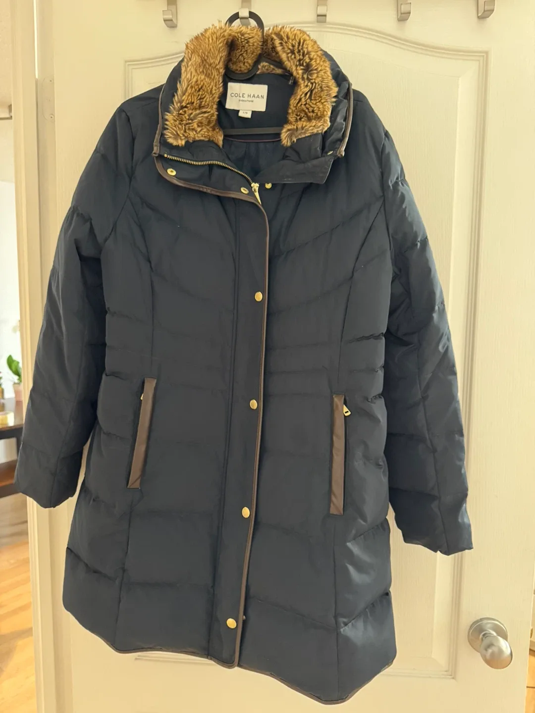 Cole Haan Down Puffer Coat, Size L thumbnail
