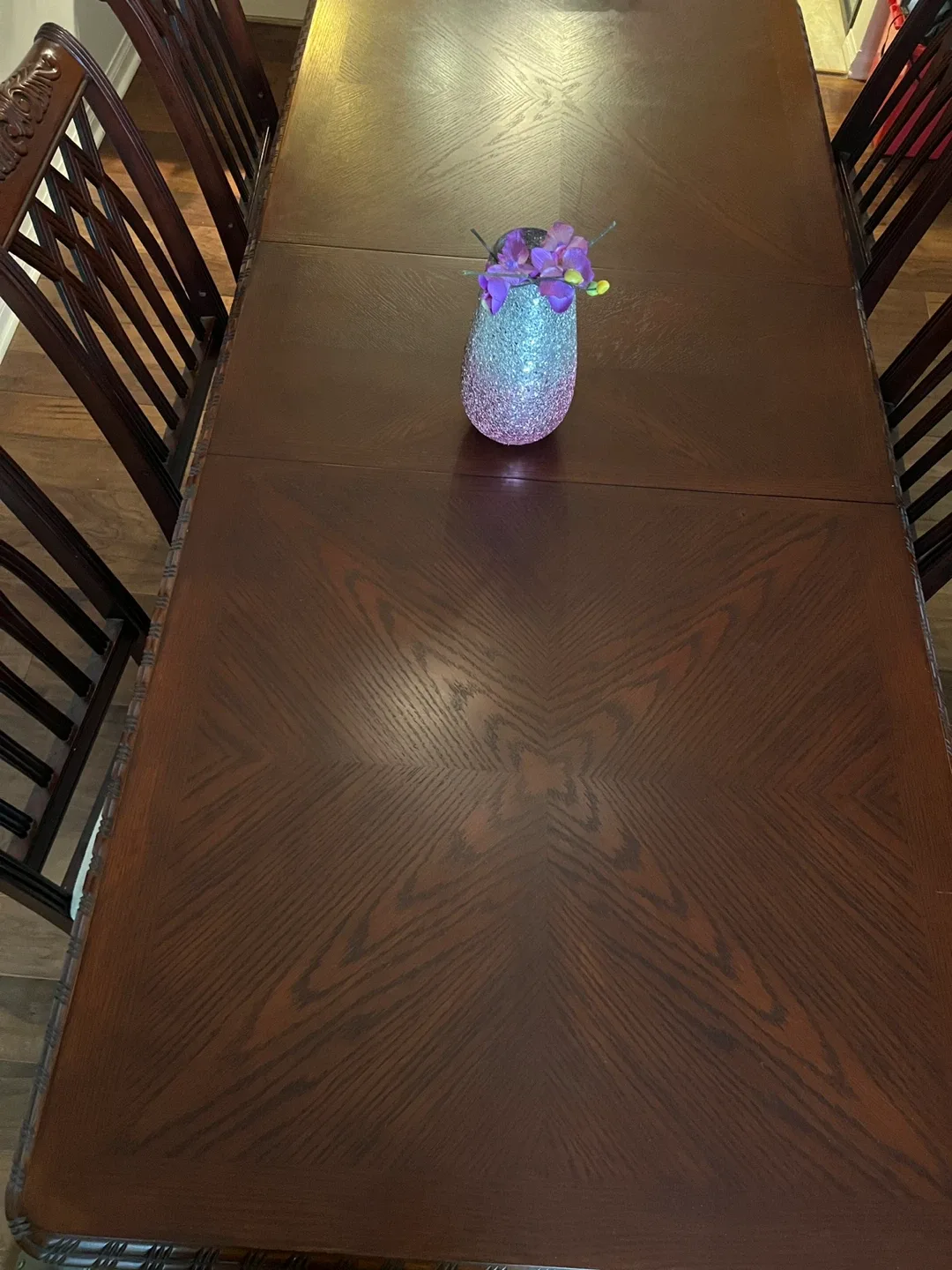 Dining Room Table with 8 Chairs - Dark Wood image indicator(4)