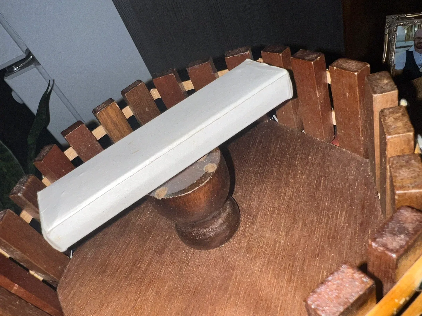 8" Wooden Nut Bowl with Metal Cracker & Picks image indicator(5)