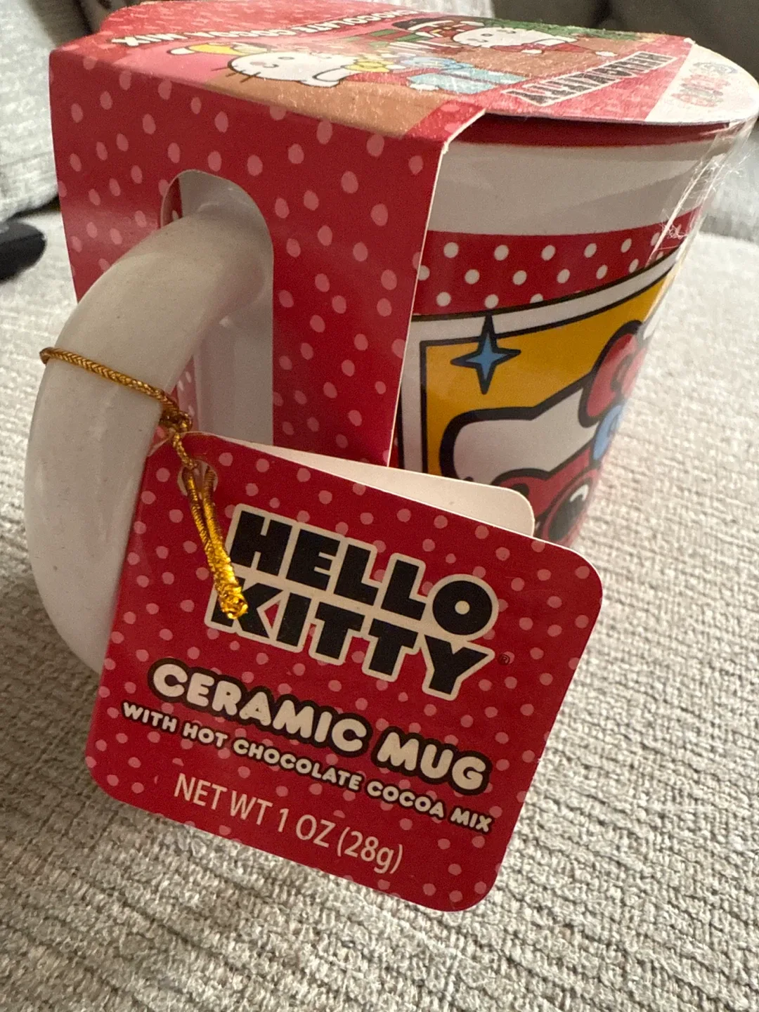 🧡Hello Kitty Ceramic Mug with Cocoa Mix - New image indicator(2)