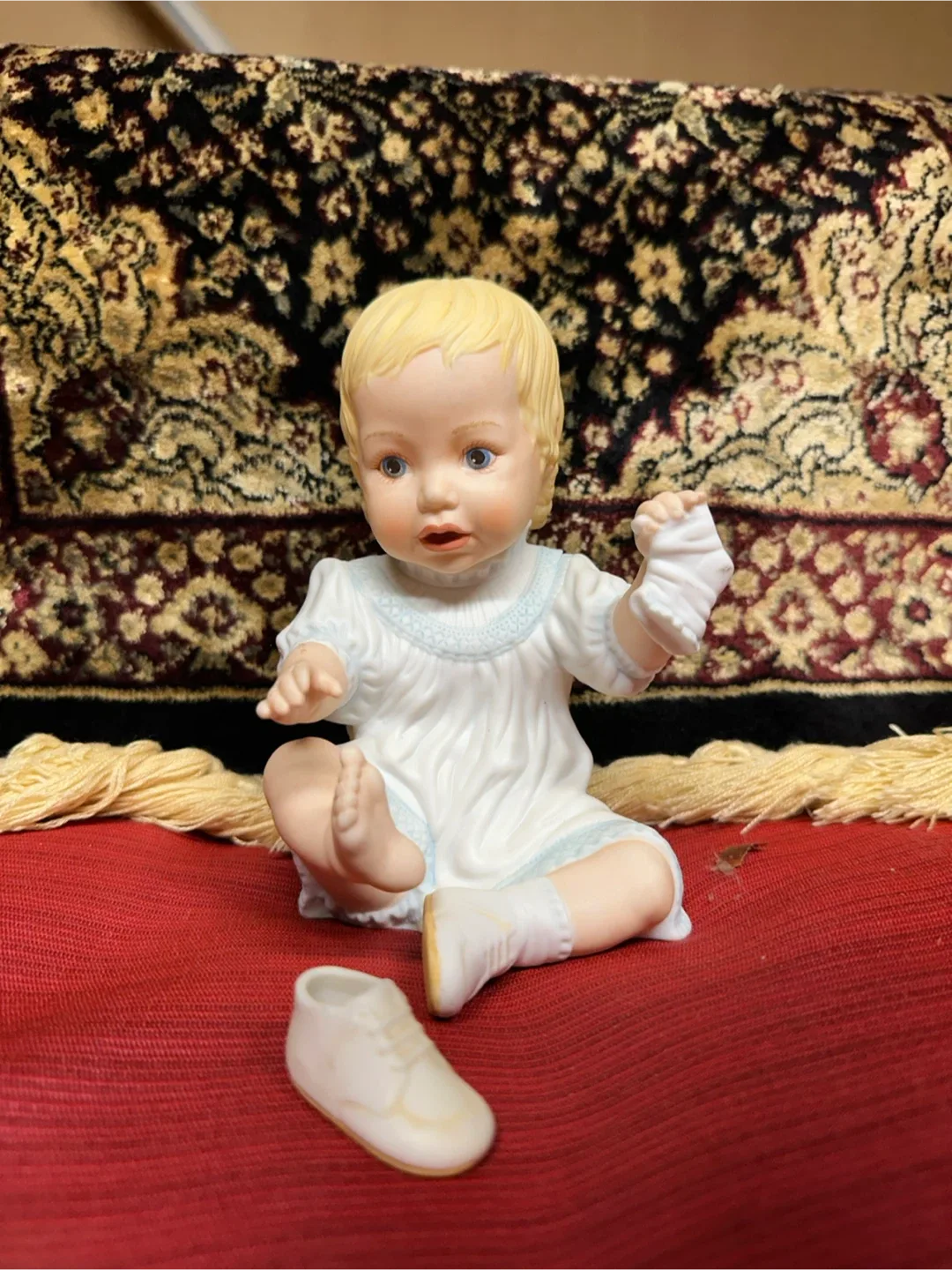 🧡Lenox Baby's First Shoes Figurine