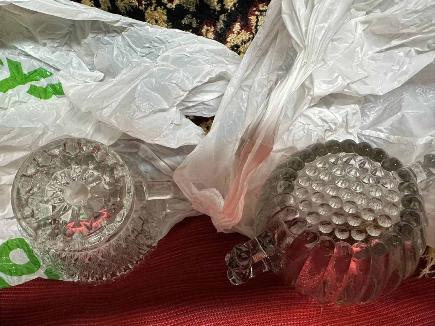 🧡Vintage Glass Sugar Bowls - Set of 2 image indicator(2)