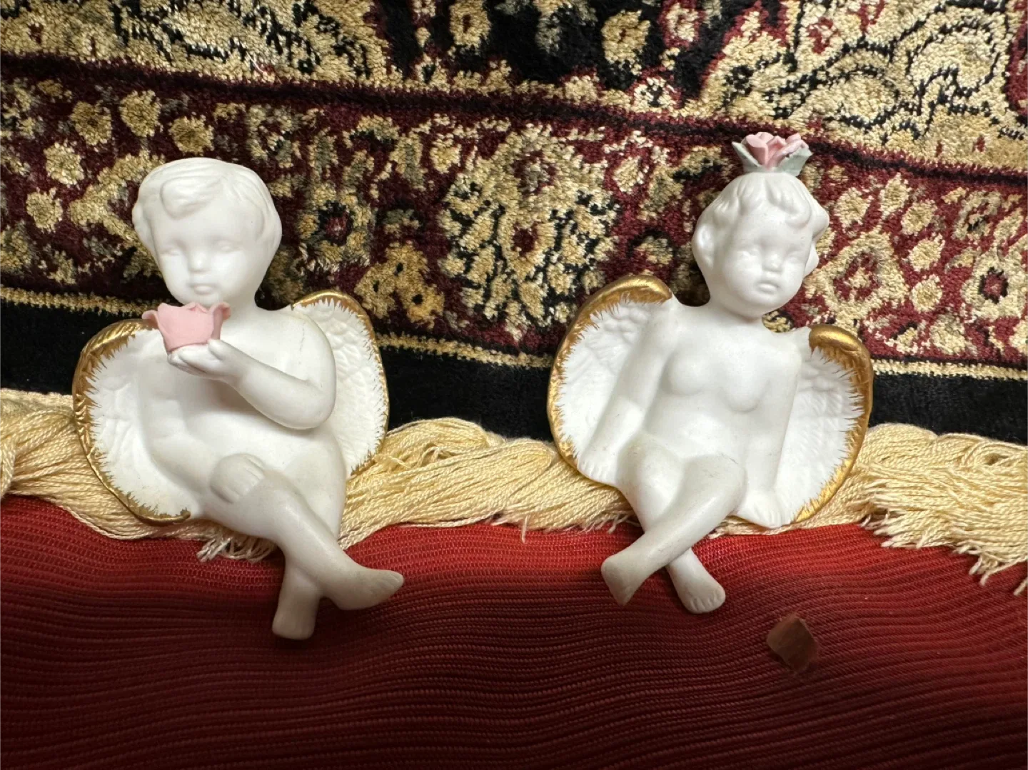 🧡Vintage Porcelain Angel Figurines - Set of 2