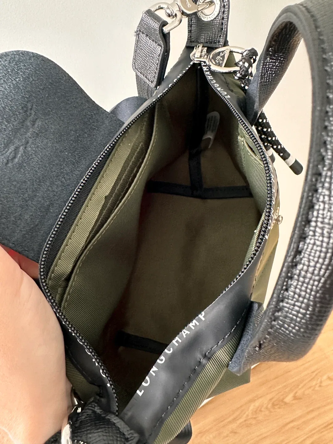 Longchamp Le Pliage Energy XS Khaki Handbag Depose Edition image indicator(6)