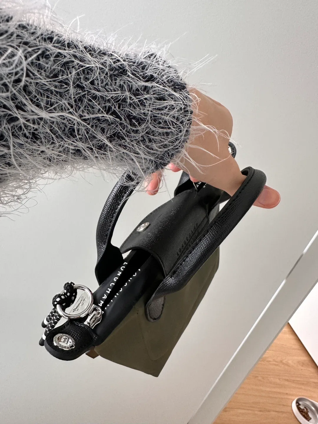 Longchamp Le Pliage Energy XS Khaki Handbag Depose Edition image indicator(3)