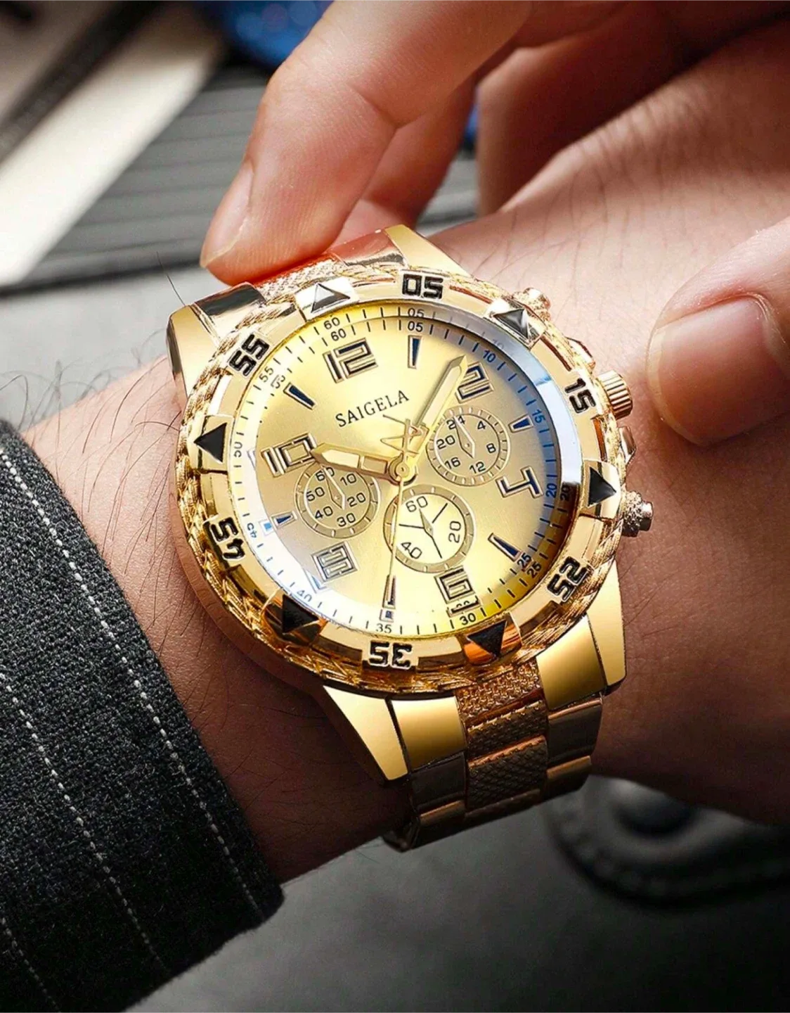 2pc watch for men (-15% off discount 😍🎁) image indicator(3)