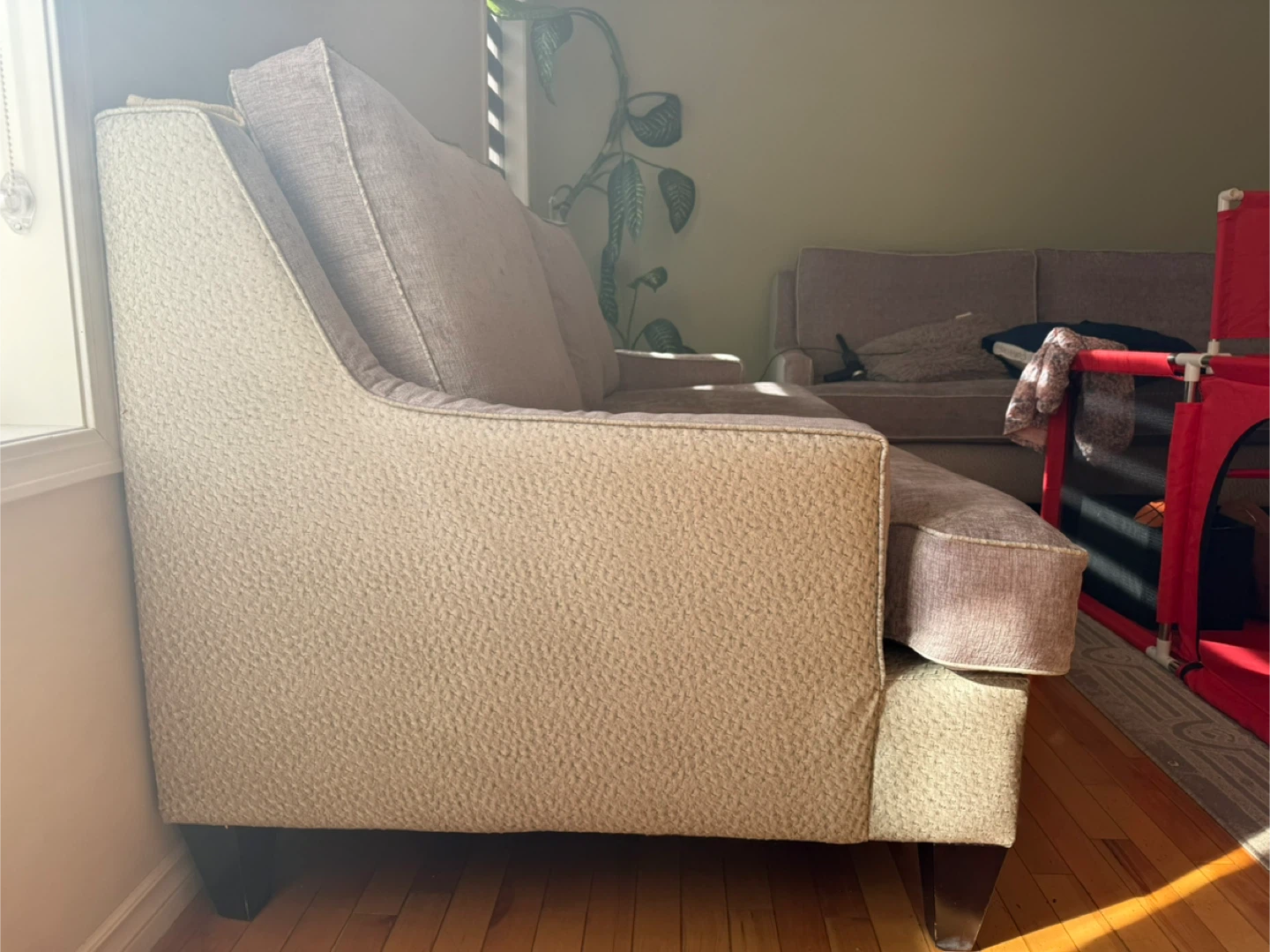 Comfortable Neutral Coloured Sofa - photo 2
