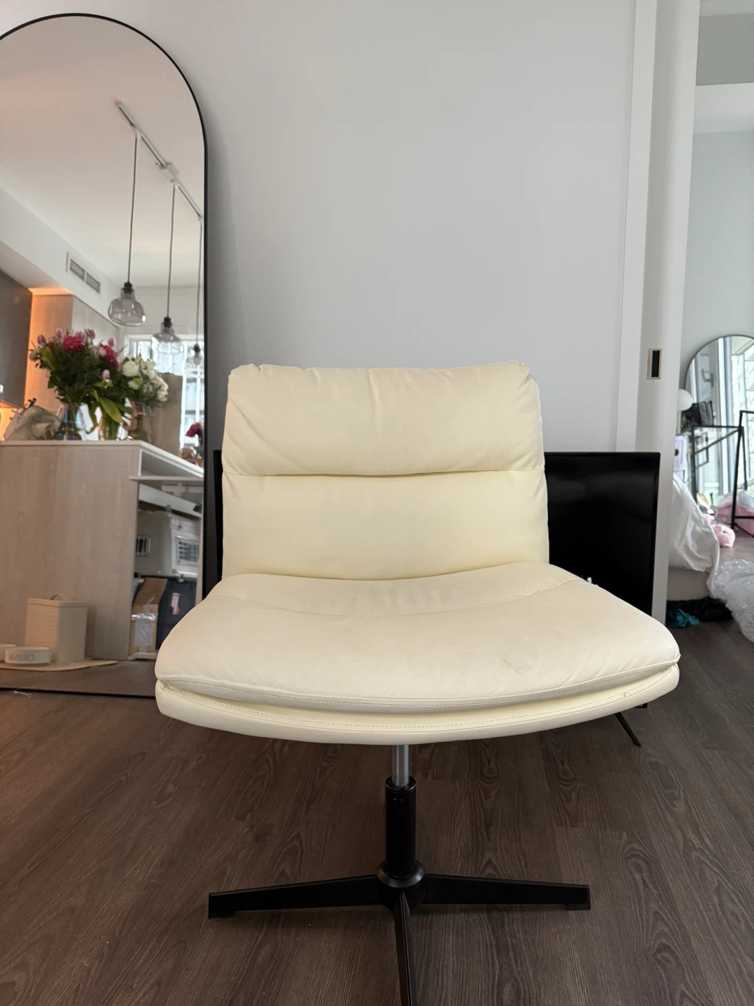 Beige Office Chair - Some Wear - photo 2